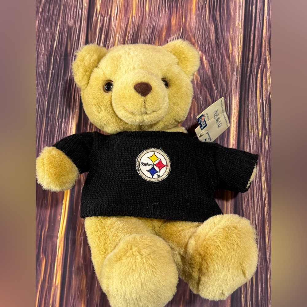 NOS- HALLMARK NFL Pittsburgh Steelers 12” Plush Bear 1995